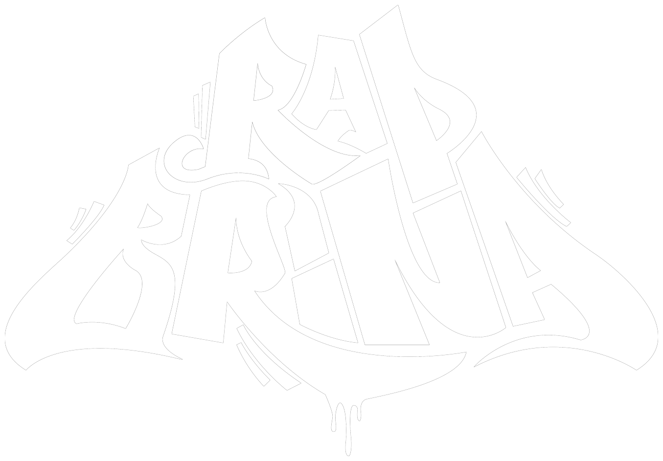 Rapbrina — logotipo grafiti